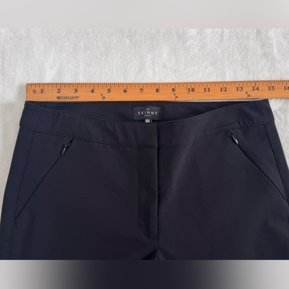 White House Black Market Size 4 Black “The Skinny Ankle” Pants. - Picture 4 of 12